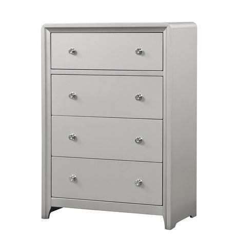 Bryne Champagne 5-Piece Queen Bedroom Set from Furniture of America - Luna Furniture