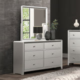 Bryne Champagne 5 Pc Queen Bedroom Set from Furniture of America - Luna Furniture