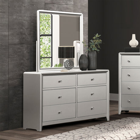 Bryne Champagne 4-Piece Queen Bedroom Set from Furniture of America - Luna Furniture