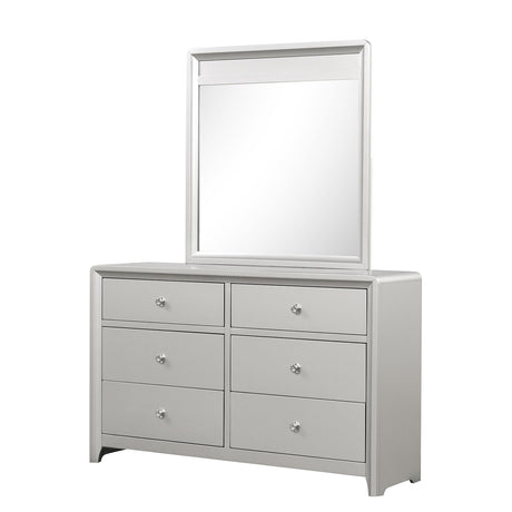 Bryne Champagne 5-Piece Queen Bedroom Set from Furniture of America - Luna Furniture