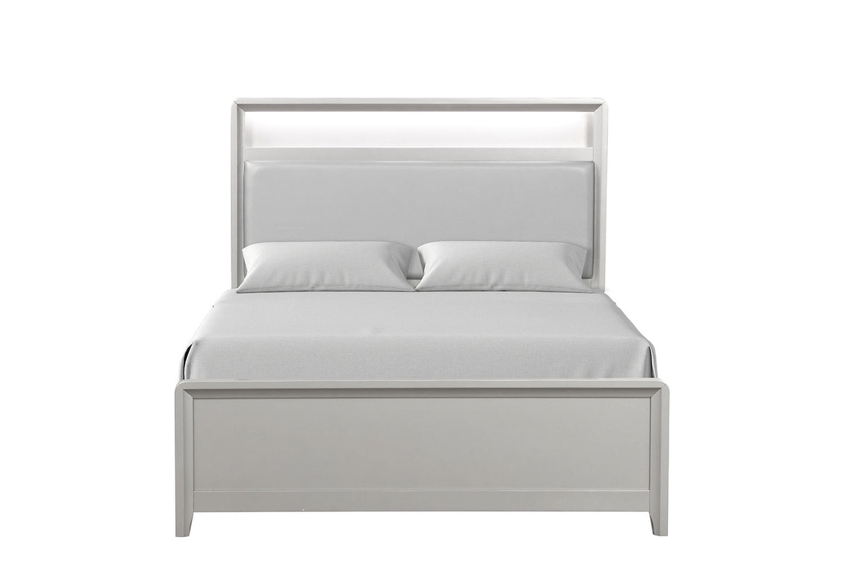 Bryne Champagne 5 Pc Queen Bedroom Set from Furniture of America - Luna Furniture