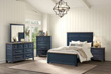 Pinetop Blue/Dark Brown Full Bed from Furniture of America - Luna Furniture