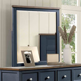 Pinetop Blue/Dark Brown 4 Pc Twin Bedroom Set from Furniture of America - Luna Furniture