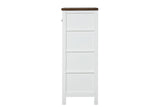 Pinetop White/Dark Brown Chest from Furniture of America - Luna Furniture