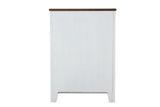 Pinetop White/Dark Brown Chest from Furniture of America - Luna Furniture