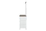 Pinetop White/Dark Brown Dresser from Furniture of America - Luna Furniture