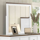 Pinetop White/Dark Brown 4 Pc Twin Bedroom Set from Furniture of America - Luna Furniture