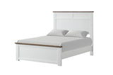 Pinetop White/Dark Brown Twin Bed from Furniture of America - Luna Furniture