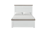 Pinetop White/Dark Brown Twin Bed from Furniture of America - Luna Furniture