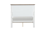 Pinetop White/Dark Brown Twin Bed from Furniture of America - Luna Furniture