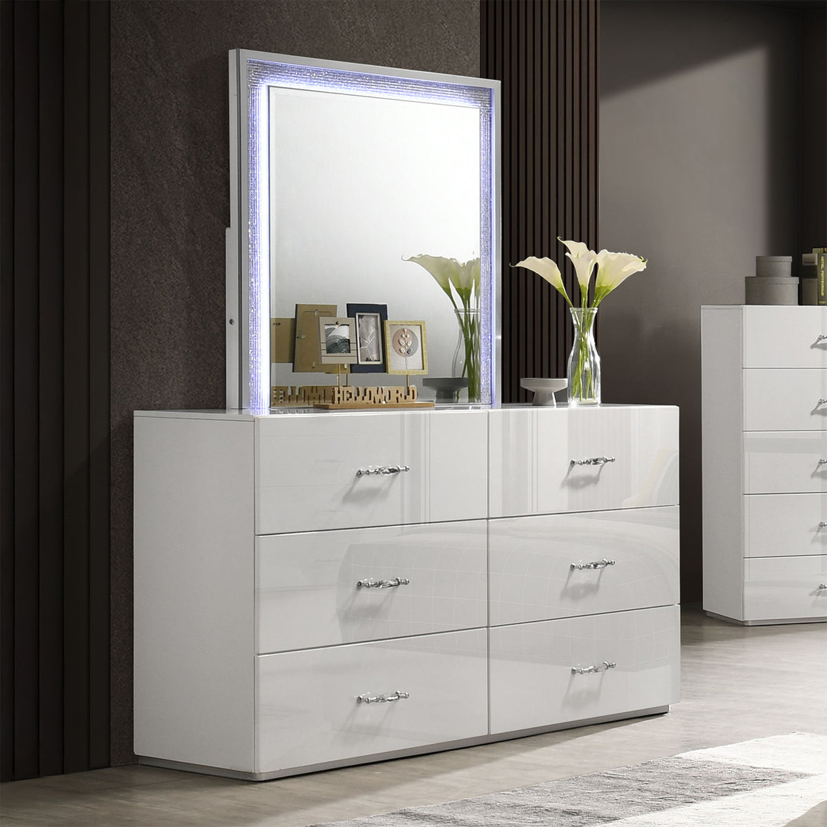Stoholm White 4-Piece Twin Bedroom Set from Furniture of America - Luna Furniture