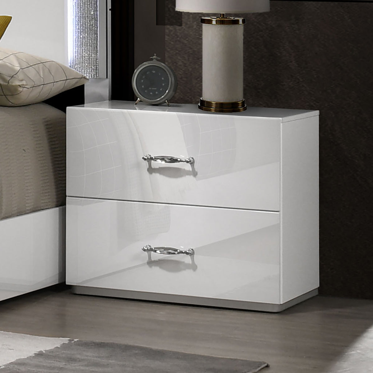 Stoholm White 4-Piece Twin Bedroom Set from Furniture of America - Luna Furniture