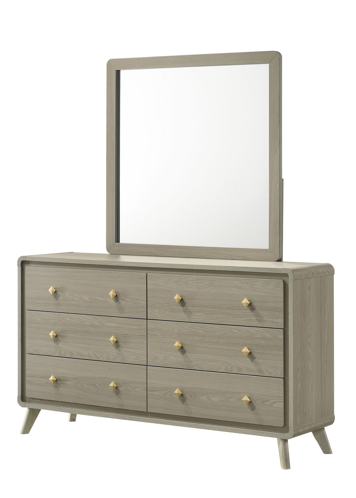 Rainier Gray 4 Pc Queen Bedroom Set from Furniture of America - Luna Furniture