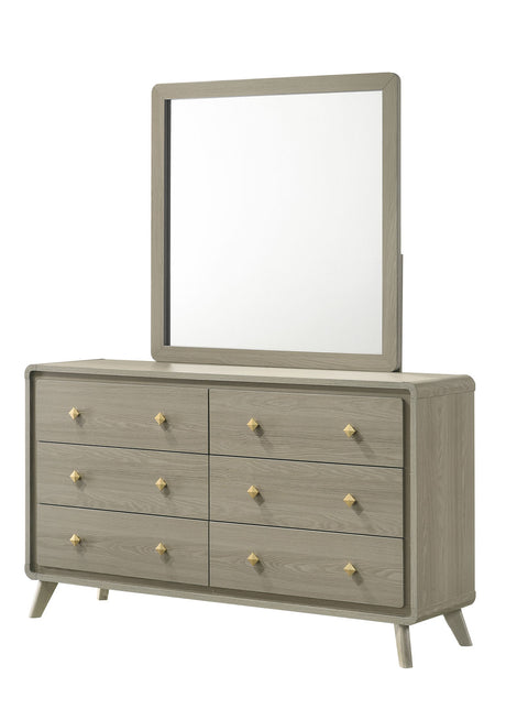 Rainier Gray 5-Piece Queen Bedroom Set from Furniture of America - Luna Furniture