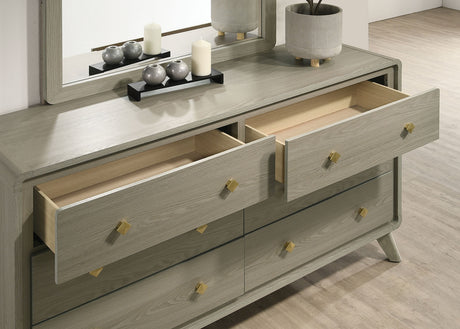 Rainier Gray Dresser from Furniture of America - Luna Furniture
