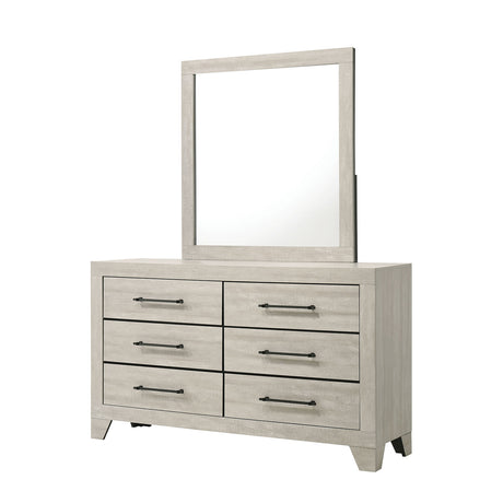 Dubuque Light Gray 5-Piece Queen Bedroom Set from Furniture of America - Luna Furniture