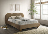Finamore Brown Bed E.King from Furniture of America - Luna Furniture