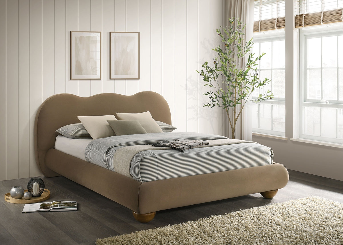 Finamore Brown Bed Queen from Furniture of America - Luna Furniture