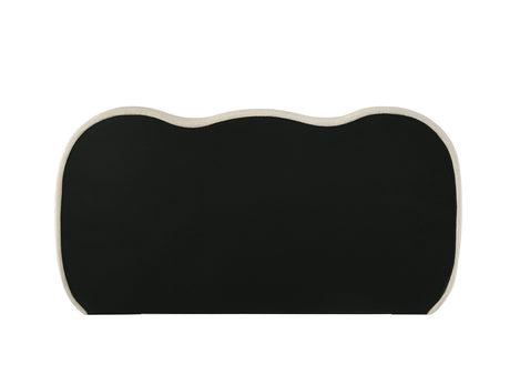 Finamore White/Natural Oak Eastern King Bed from Furniture of America - Luna Furniture