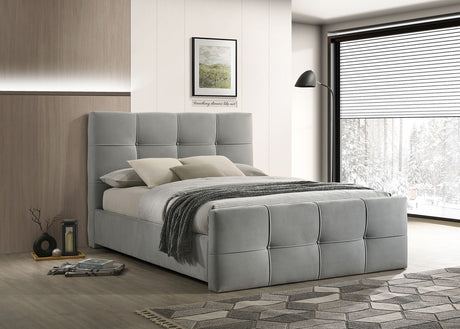Merced Light Gray Queen Bed from Furniture of America - Luna Furniture