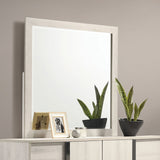 Horten White Wash Mirror (Mirror Only) from Furniture of America - Luna Furniture