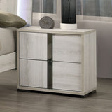 Horten White Wash Contemporary Bedroom Set from Furniture of America - Luna Furniture