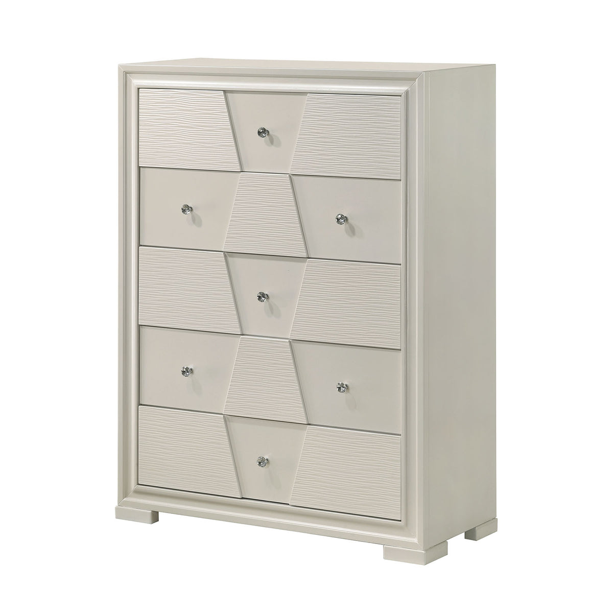 Holsted White 5 Pc Queen Bedroom Set from Furniture of America - Luna Furniture