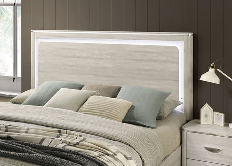 Farsund Dusty Gray 5-Piece Queen Bedroom Set from Furniture of America - Luna Furniture