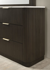 Merthyr Dark Walnut Dresser from Furniture of America - Luna Furniture