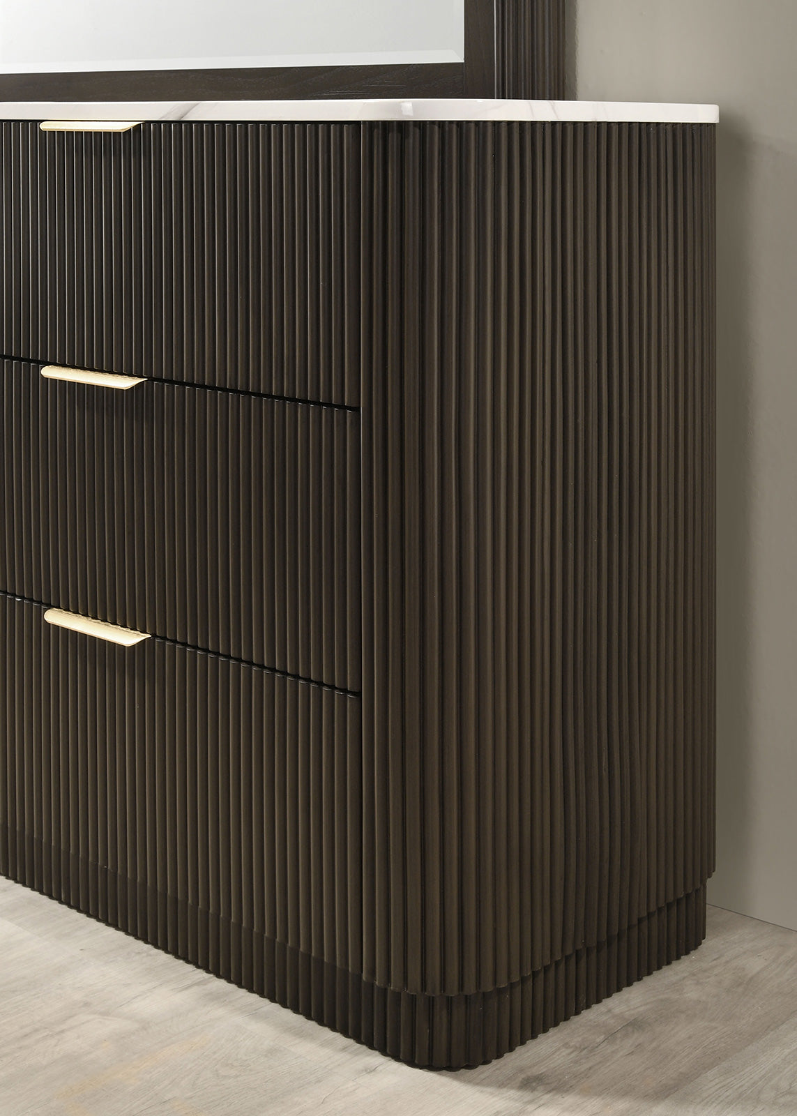 Merthyr Dark Walnut 5 Pc Queen Bedroom Set w/ Chest from Furniture of America - Luna Furniture