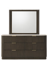Merthyr Dark Walnut 5 Pc Queen Bedroom Set w/ Chest from Furniture of America - Luna Furniture