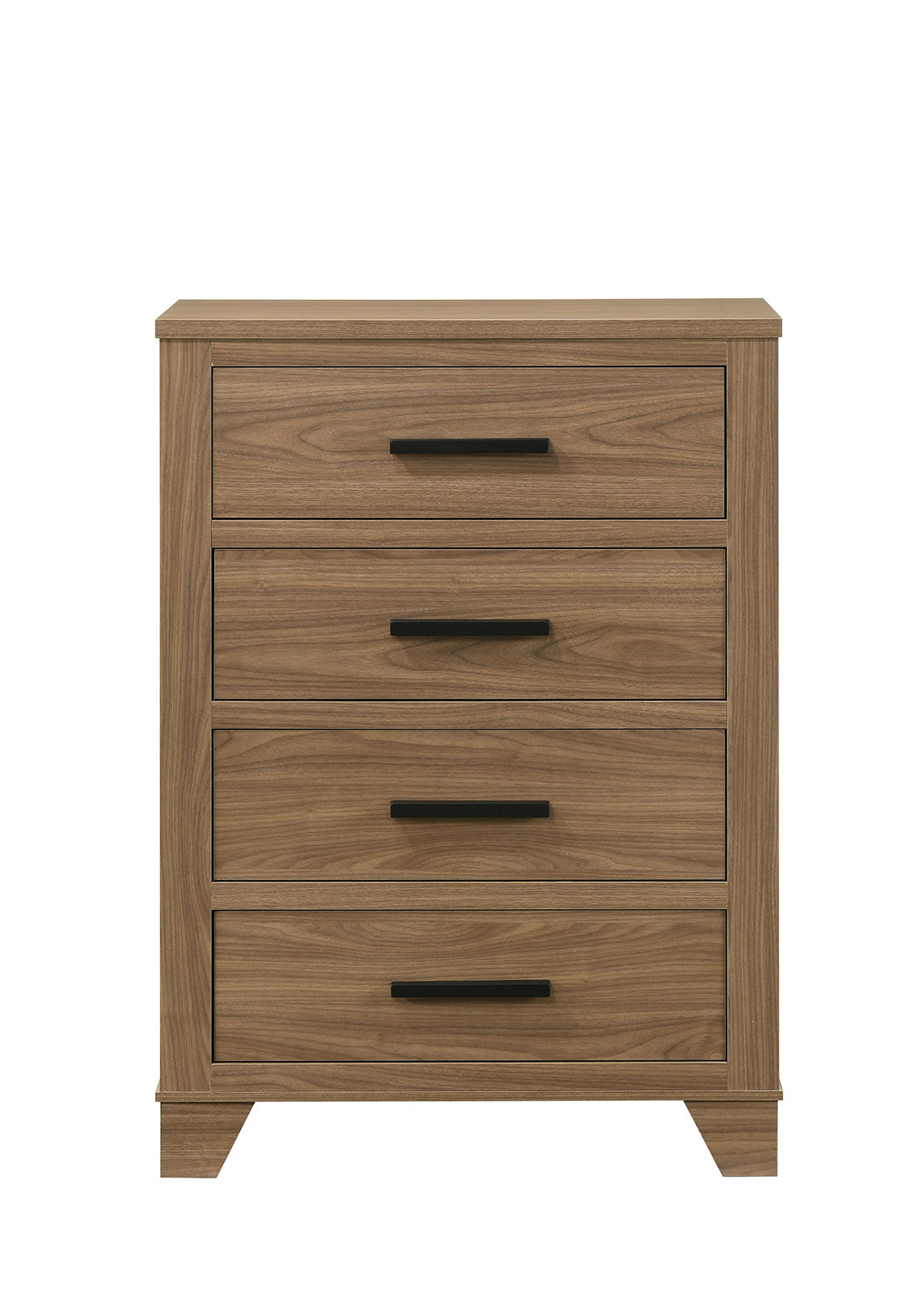 Panelli Walnut 5 Pc Queen Bedroom Set w/ Chest from Furniture of America - Luna Furniture