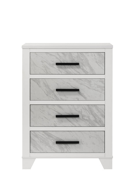 Darlene White 5-Piece Queen Bedroom Set from Furniture of America - Luna Furniture