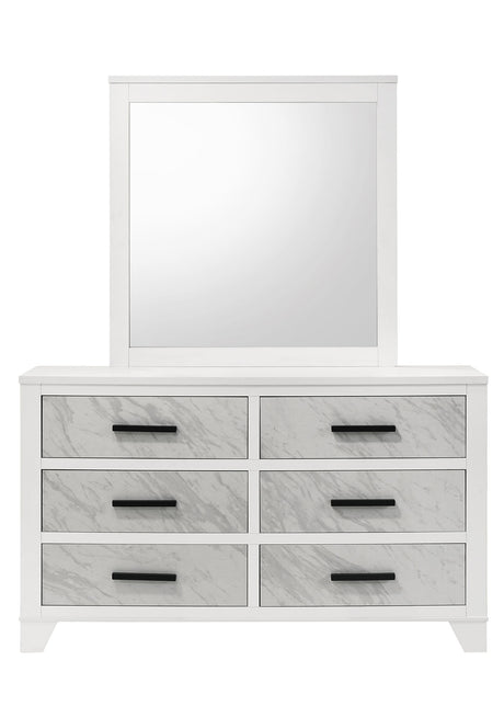 Darlene White 5-Piece Queen Bedroom Set from Furniture of America - Luna Furniture
