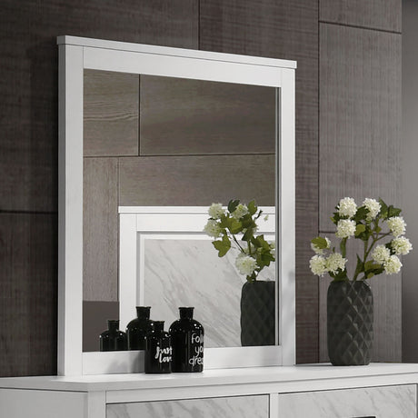 Darlene White 5-Piece Queen Bedroom Set from Furniture of America - Luna Furniture