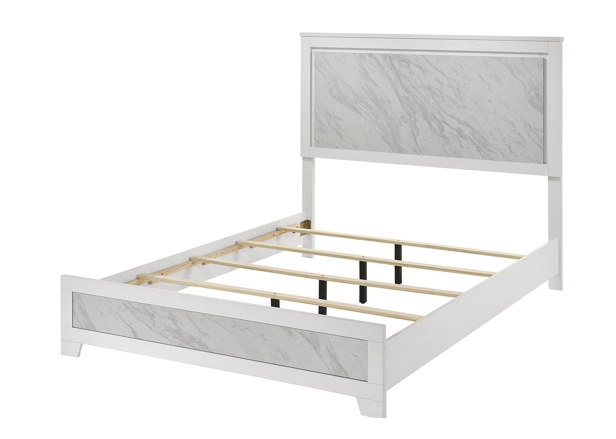 Darlene White Bed E.King from Furniture of America - Luna Furniture