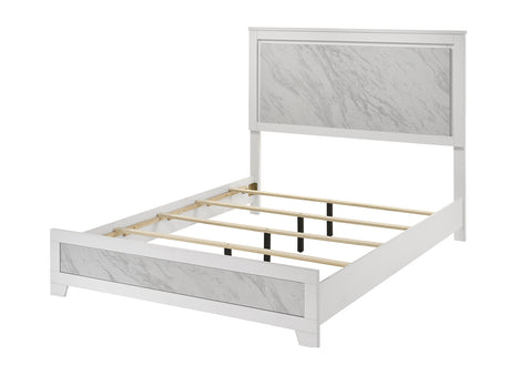 Darlene White Eastern King Bed from Furniture of America - Luna Furniture