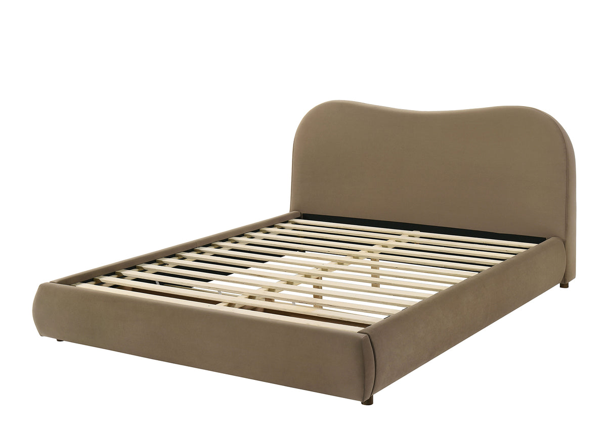 Grimsby Brown Bed E.King from Furniture of America - Luna Furniture