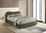 Grimsby Olive Green Bed E.King from Furniture of America - Luna Furniture