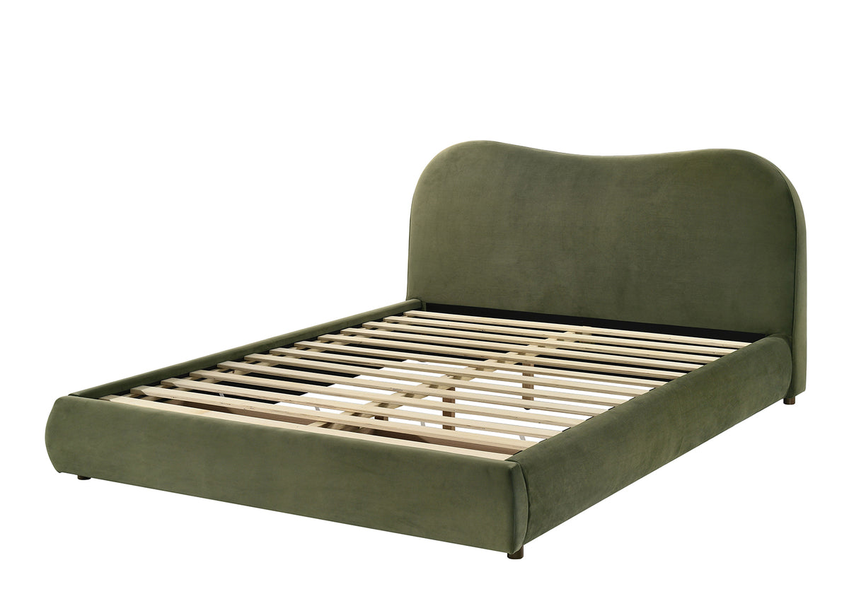 Grimsby Olive Green Bed Queen from Furniture of America - Luna Furniture