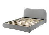 Grimsby Light Gray Bed E.King from Furniture of America - Luna Furniture