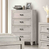 Mysen White Wash 5 Pc Queen Bedroom Set from Furniture of America - Luna Furniture