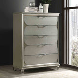Sheridan Dark Walnut/White 5 Pc Queen Bedroom Set from Furniture of America - Luna Furniture