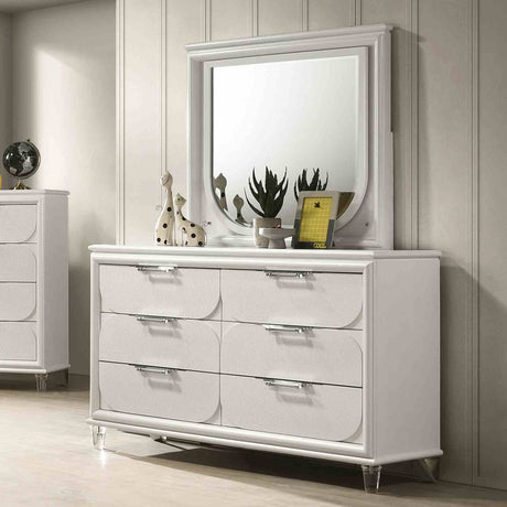 Lareina Pearl White Dresser from Furniture of America - Luna Furniture