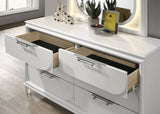 Lareina Pearl White Full Bed from Furniture of America - Luna Furniture