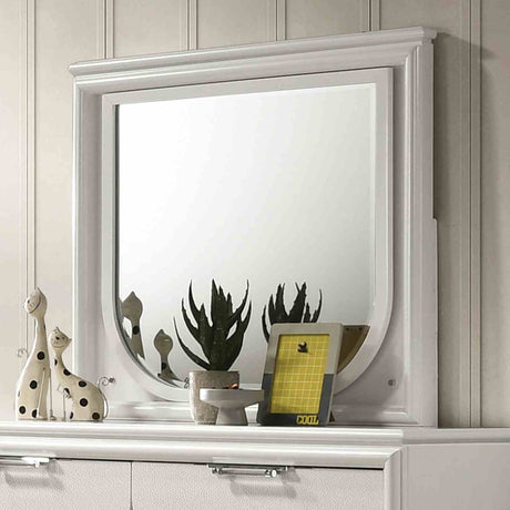 Lareina Pearl White 5-Piece Twin Bedroom Set from Furniture of America - Luna Furniture