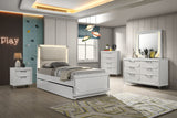 Lareina Pearl White Twin Bed from Furniture of America - Luna Furniture