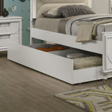 Lareina Pearl White Full Bed from Furniture of America - Luna Furniture