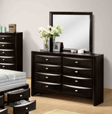 Zosimo Black 5 Pc Queen Bedroom Set from Furniture of America - Luna Furniture