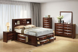 Zosimo Dark Cherry Transitional Storage Bedroom Set from Furniture of America - Luna Furniture